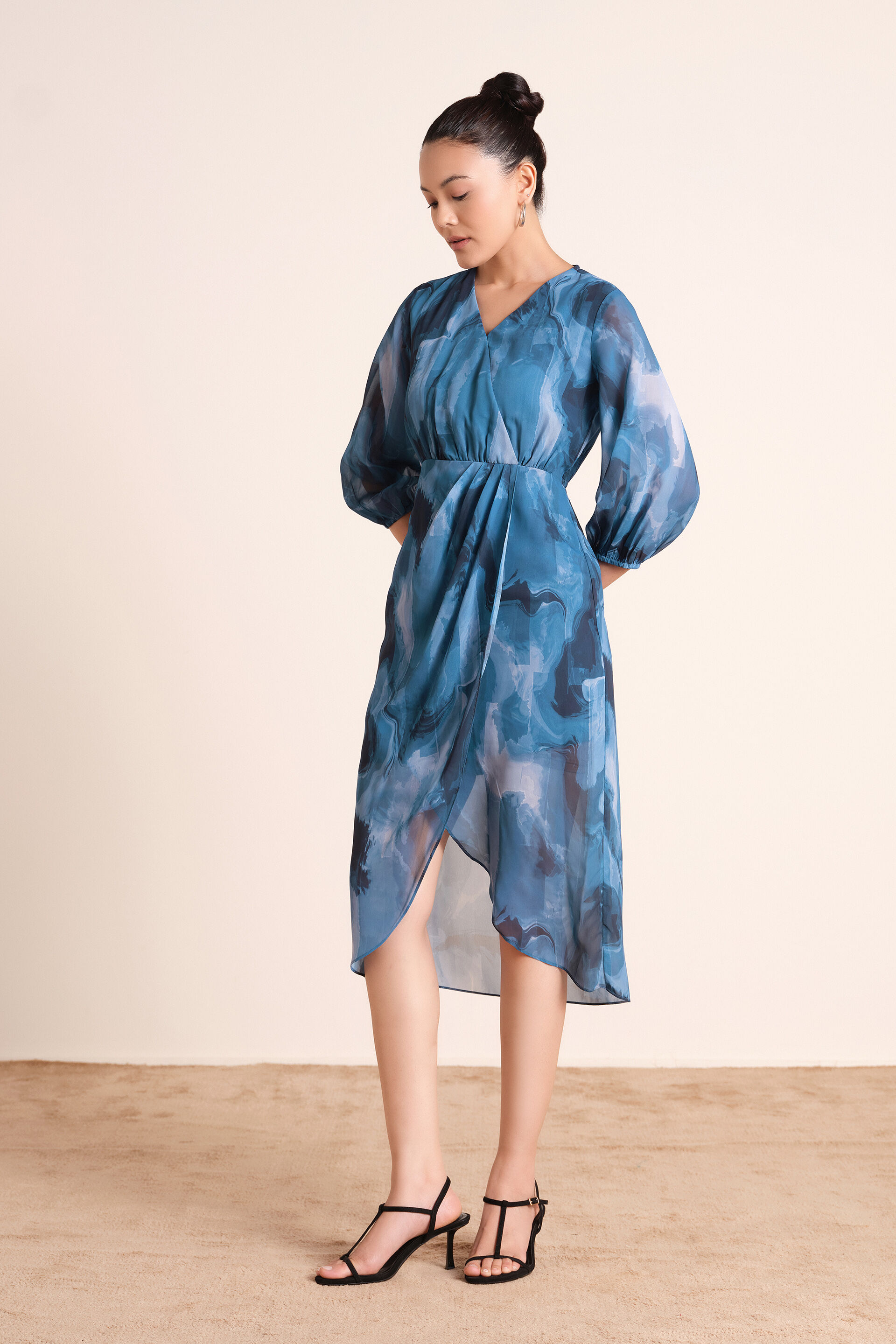 Splash of Blue Dress, Blue, image 7